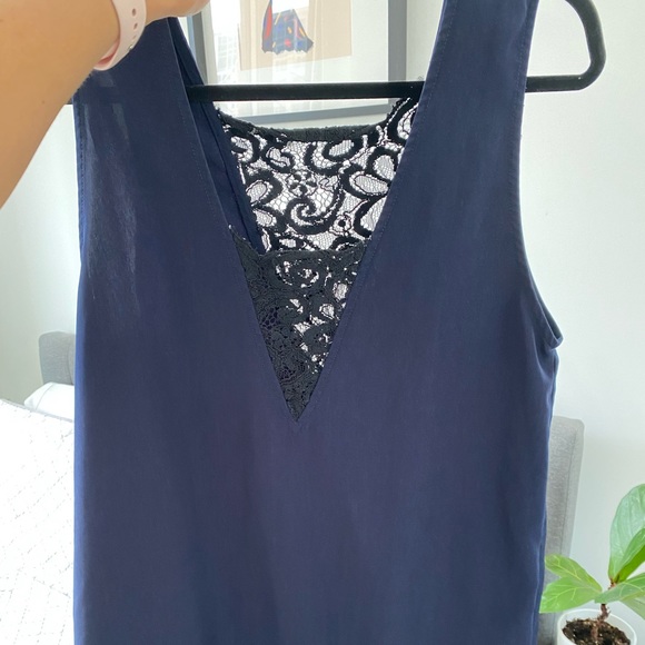 BB Dakota blue dress with lace. M. - Picture 2 of 5